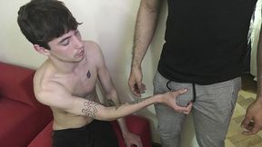 Hairy college boy fucked in the ass in a POV video