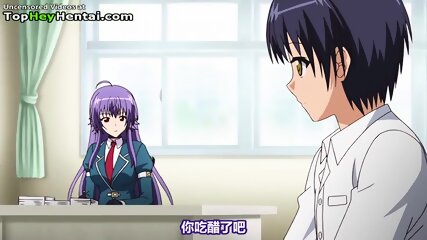 Hentai college girl with big tits gets fucked in classroom