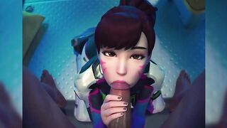 Overwatch - point of view Oral Sex Dva Wants Your Cum (Sound)