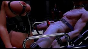 Citor3 Femdomination 2 3D VR game walkthrough 7: The Lecture , prostate milking, femdom, latex