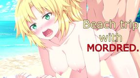 Beach trip with Mordred - Hentai JOI (Patreon choice)