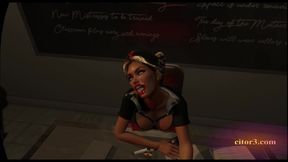 Citor3 3D VR Game blonde latex nurse sucks cum through urethra probe