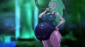 Tyrande's Inflated Belly Gets Fucked Hard!