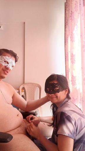 America return neighbour gives an amazing blowjob and drinks my hot cum while cheating on her husband