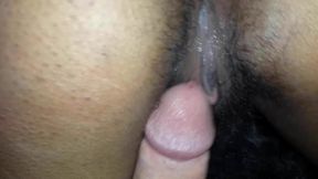 Rubbing His Cock All Over Her Pussy