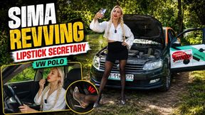 Sima secretary transparent shoes stockings revving 1080 full video 16 min