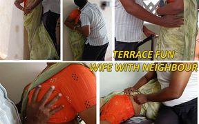 Terrace Fun - Wife Sex with Neighbour -1