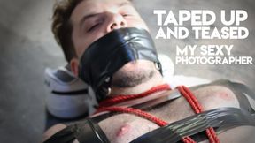 My Sexy Photographer - Taped Up and Teased (1080p) Gay Bondage - Gay Domination - Tape Bondage - Barefoot - BDSM