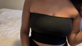 My titties have been in this tube top all morning