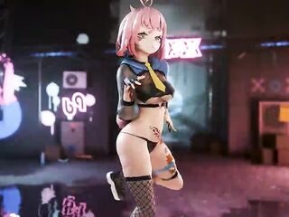 VTUBER DISROBES & DANCES TO KPOP MMD