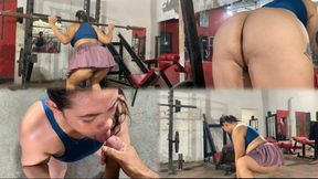 Nicky gets fucked by her new trainer at the gym