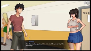 Confined with Goddesses [ Femdom hentai game ] Ep.1 bullied by university girls