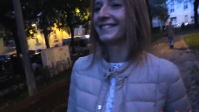 Amateur brunette is riding horny stranger's prick in this amateur footage