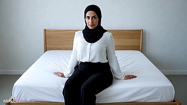 Hijabi Cheating Wife With Big Natural Boobs Cheating While Husband Works [AI]