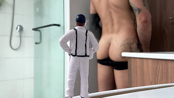 The giant demon macabreink plays with a small human and then ends up devouring him.