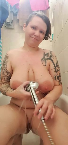 Sexy seductive showers Soapy big tits and big ass