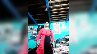 Punjabi aunty dress change 2