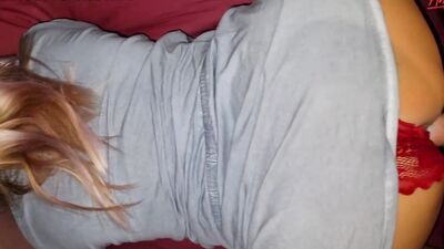 Under the stepmother's dress there were bard panties