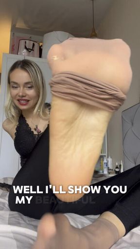 Mommy enjoy with Alfa, beta can only lick my soles