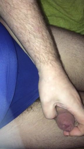 This time jerking off in a Adidas bathing suit