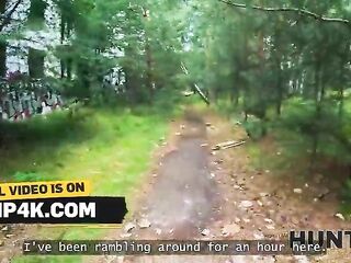 HUNT4K. Sata Jones showed her bazookas and then it happened...