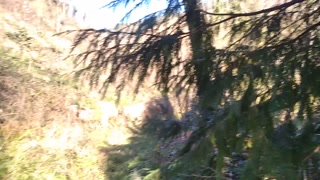 🇬🇧🇺🇸Old man with a Huge Cock went out on a hike and Squirted