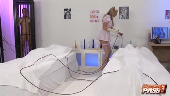 Nurse's Naughty Science: Stacey Saran and Friends Get Wild