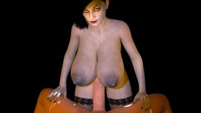 Alcina Dimitrescu Big Bouncing Boobjob Resident Evil Tits
