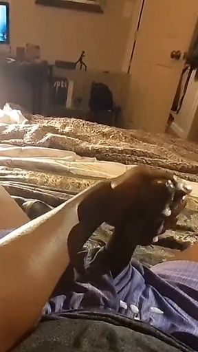 Slowly Passionately Stroking My BBC Intense Cumshot