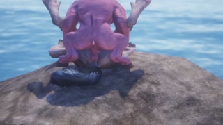 Pig Beast (Borco) Gets Pissed On / Cums Hard Inside Female Wolf (Rasha) / Wild Life Furry