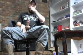 old Bearded Masturbates In web camera