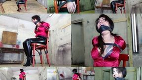 Helplessly strapped to her chair with tight leather belts (MP4 SD 3500kbps)