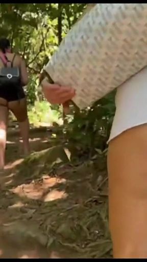 Deserted Trail with the Two Brunettes with the Big Ass