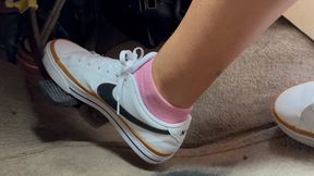 Driving in my New Nike Sneakers