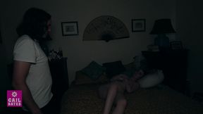 stepdaughter caught fucking stepdad by stepbrother and gets double creampie