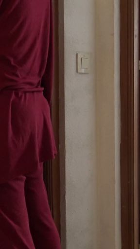 horny amateur wife seduces 18 year old delivery boy in front of cuckold husband   Clip 1