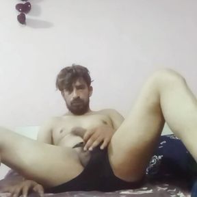 Asian boy masturbating