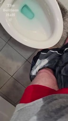 Trying to make it to the toilet before losing control and soaking my favorite skinny jeans POV