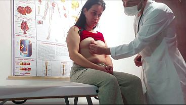 Gynecologist sticks finger in patient's anus and fucks her!