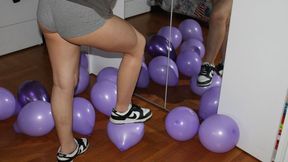 stella schiaccia con le scarpe poveri palloncini