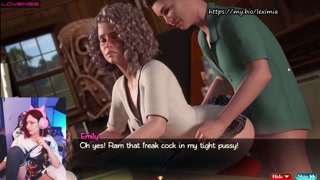 Porn game treasure of nadia! Scene with the very hot Emily who sucks a huge cock! sex game