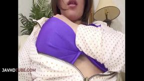 Emi Orihara showcases her toys in this solo masturbation session with vibrator insertions