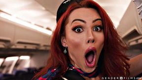 Trans Stewardess Is One Kinky Bitch - Ariel Demure - GenderXFilms