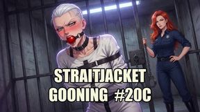 Straitjacket Gooning #20C: Asylum Straitjacket Brain-Melting Confinement (Animated, Music)