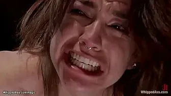 Bianca Stone Bound & Dominated: Lesbian Pony Ride, Anal & Whipping by MILF Aiden Starr