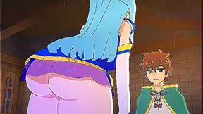 Aquas Lucky Escape Ignites Hot Desires in Wild Konosuba Encounter