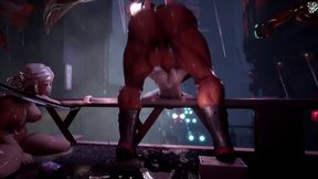 Big Cock Muscle Men Enjoy Intense 3D Interracial Hardcore Gay Sex Animation