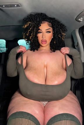 Thick AI-generated ass and tits on display
