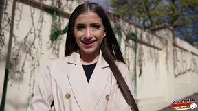 german scout - petite columbian girl sofia smith talk to casting fuck at holiday trip in berlin