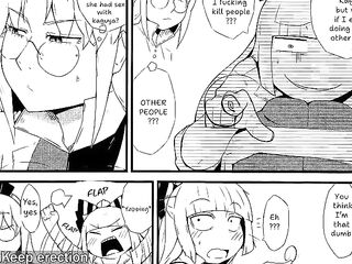 Voiced futanari doujin - Mokou x Eirin x Kaguya